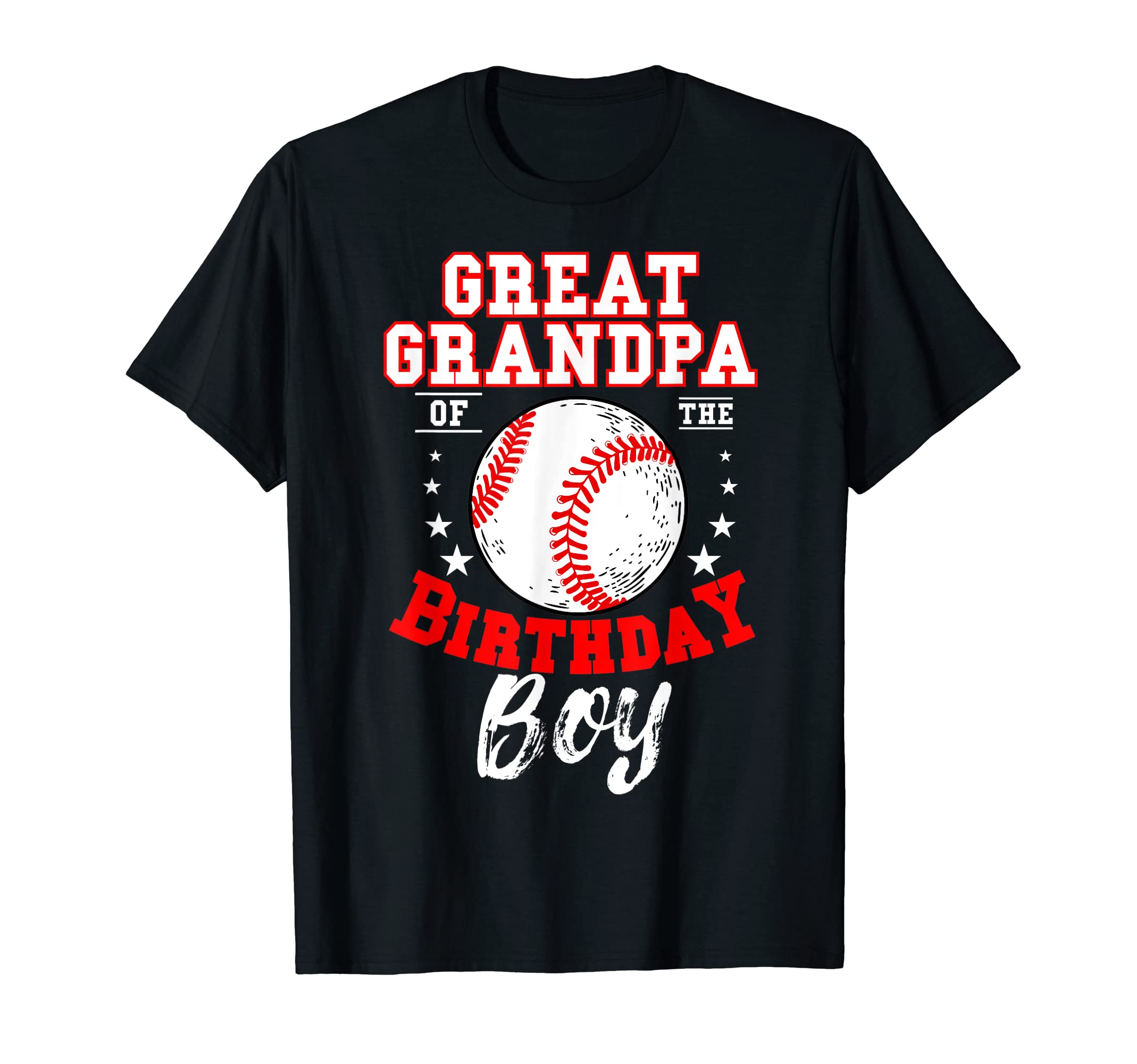Great Grandpa Birthday Baseball Theme T-Shirt - Trendy Graphic for Adults - T-Shirt, Sweatshirt, Hoodie