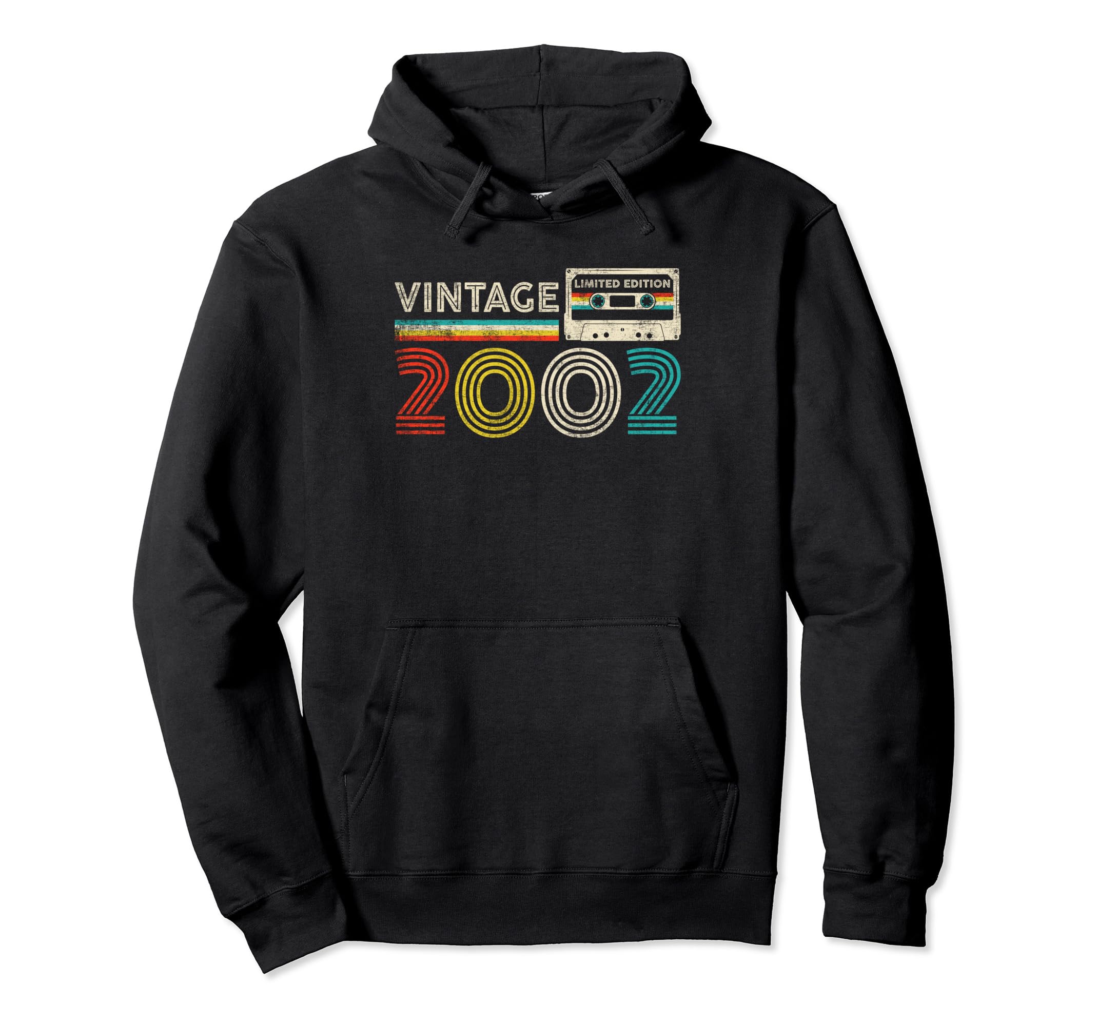 22Nd Birthday Gifts 2002 Cassette Tape Hoodie - Fun Novelty Design Unisex - T-Shirt, Sweatshirt, Hoodie