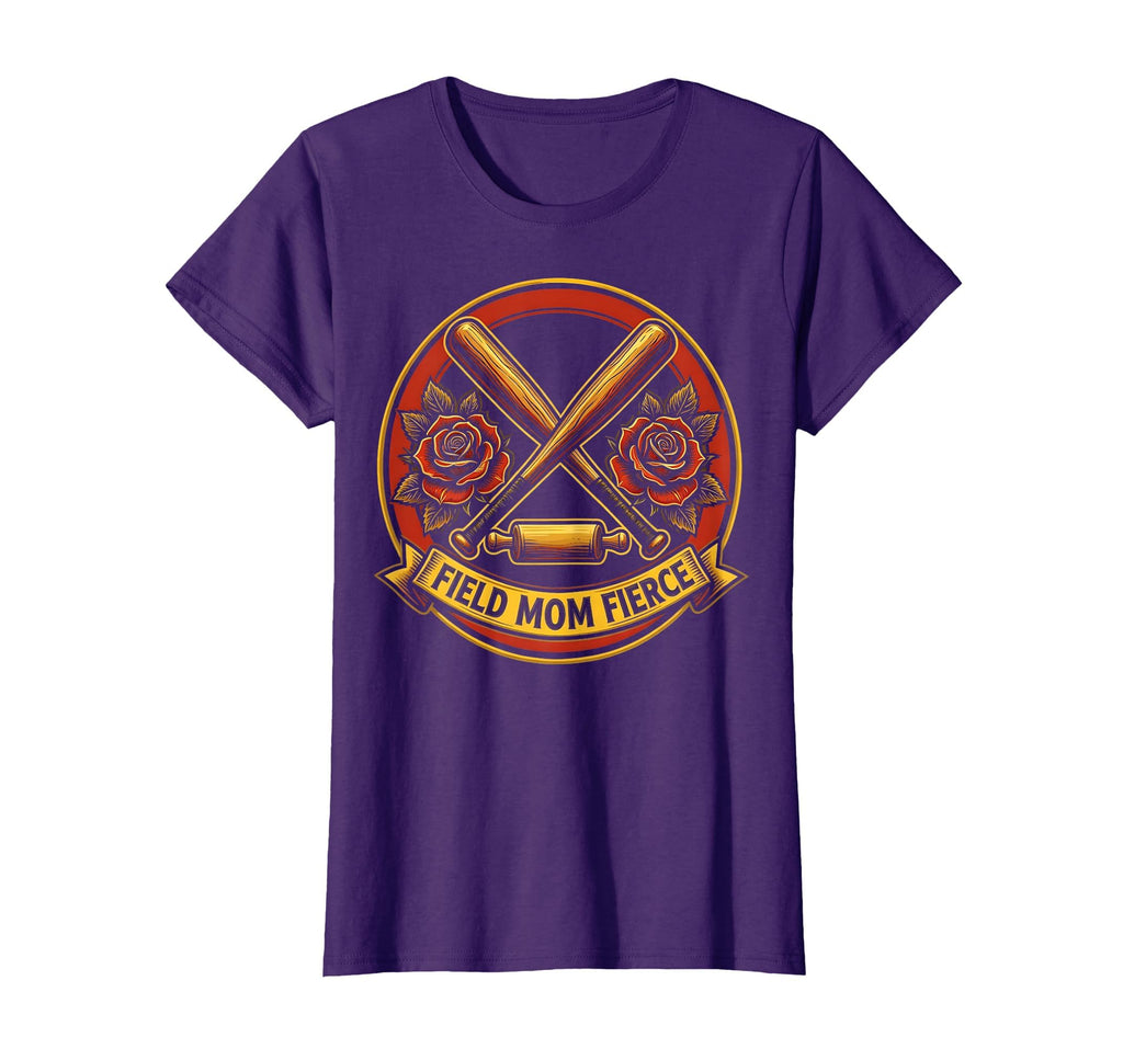 Field Mom Fierce Baseball Mom T-Shirt - Streetwear Style Men Women - T-Shirt, Sweatshirt, Hoodie