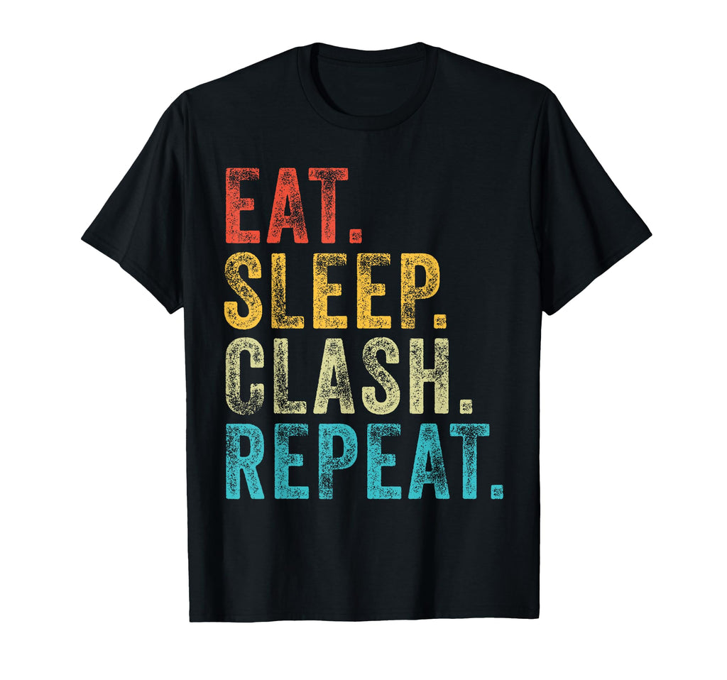 Eat Sleep Clash Repeat Gaming T-Shirt - Casual Everyday Wear for Adults - T-Shirt, Sweatshirt, Hoodie