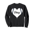 Baseball Heart Blayberg Diaz Sweatshirt - Graphic Print for Adults - T-Shirt, Sweatshirt, Hoodie