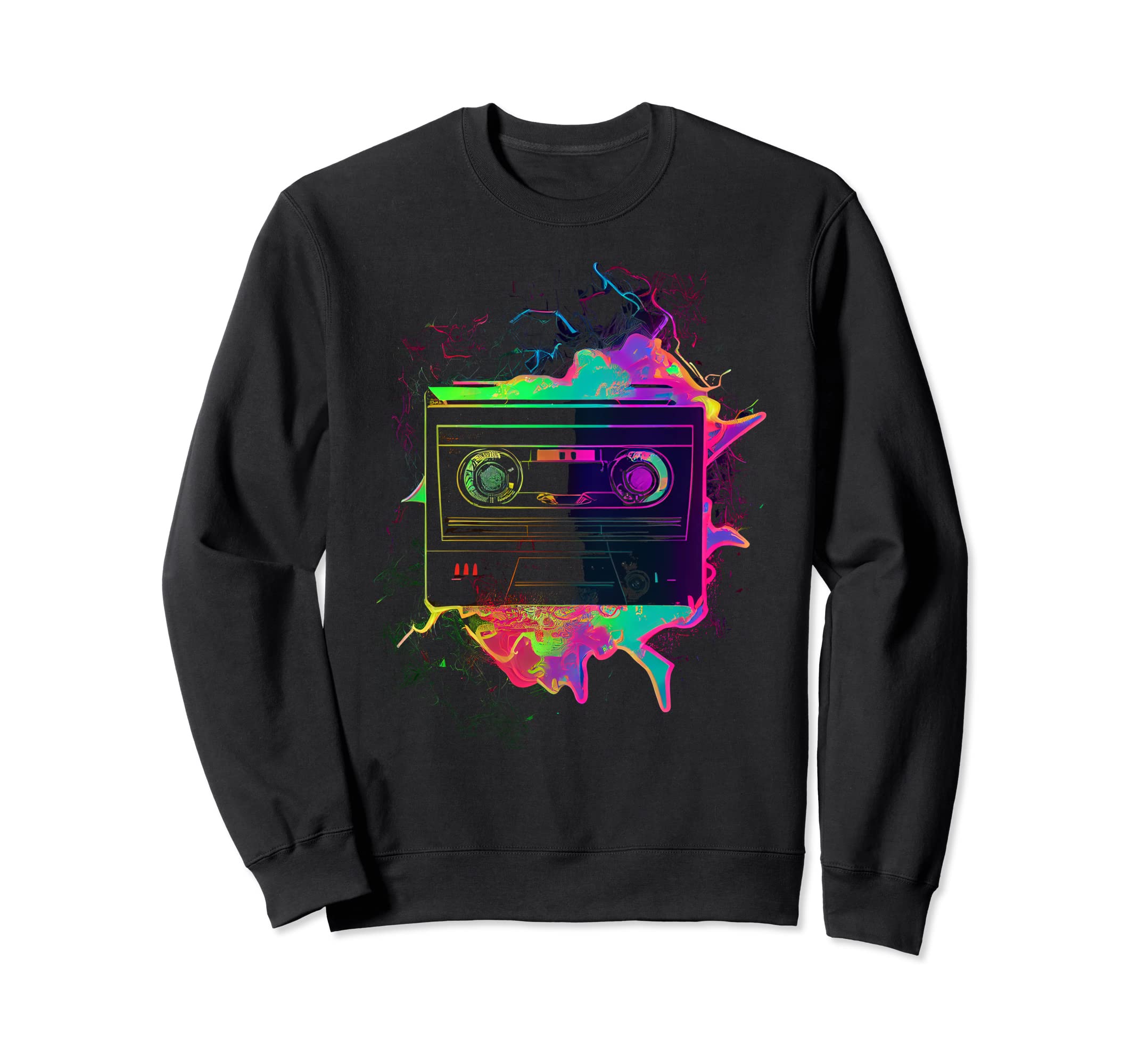 80S Cassettes 80S Music Sweatshirt - Casual Everyday Wear Men Women - T-Shirt, Sweatshirt, Hoodie