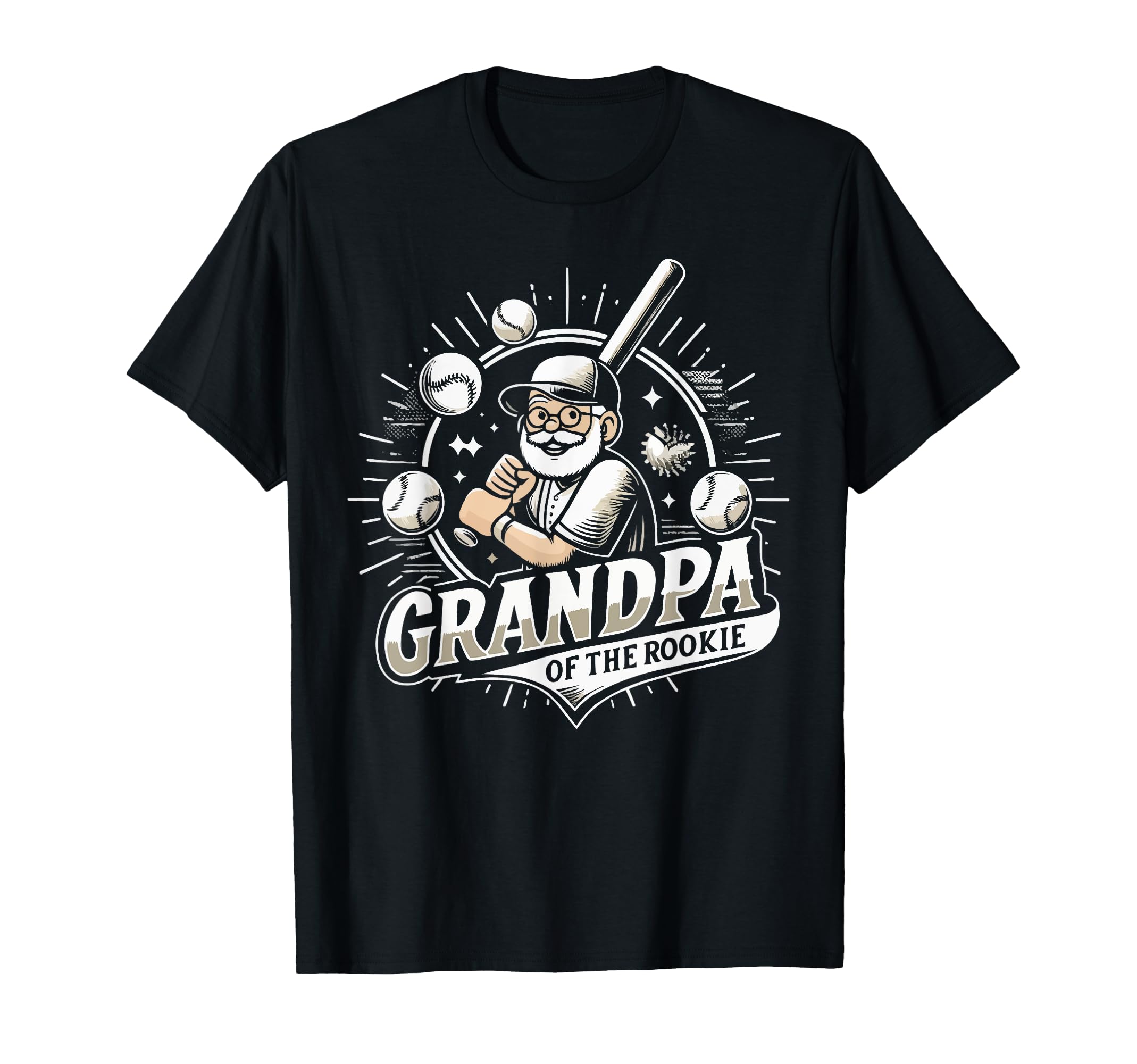 Baseball Grandpa Grandfather Gramps T-Shirt - Casual Everyday Wear Unisex - T-Shirt, Sweatshirt, Hoodie