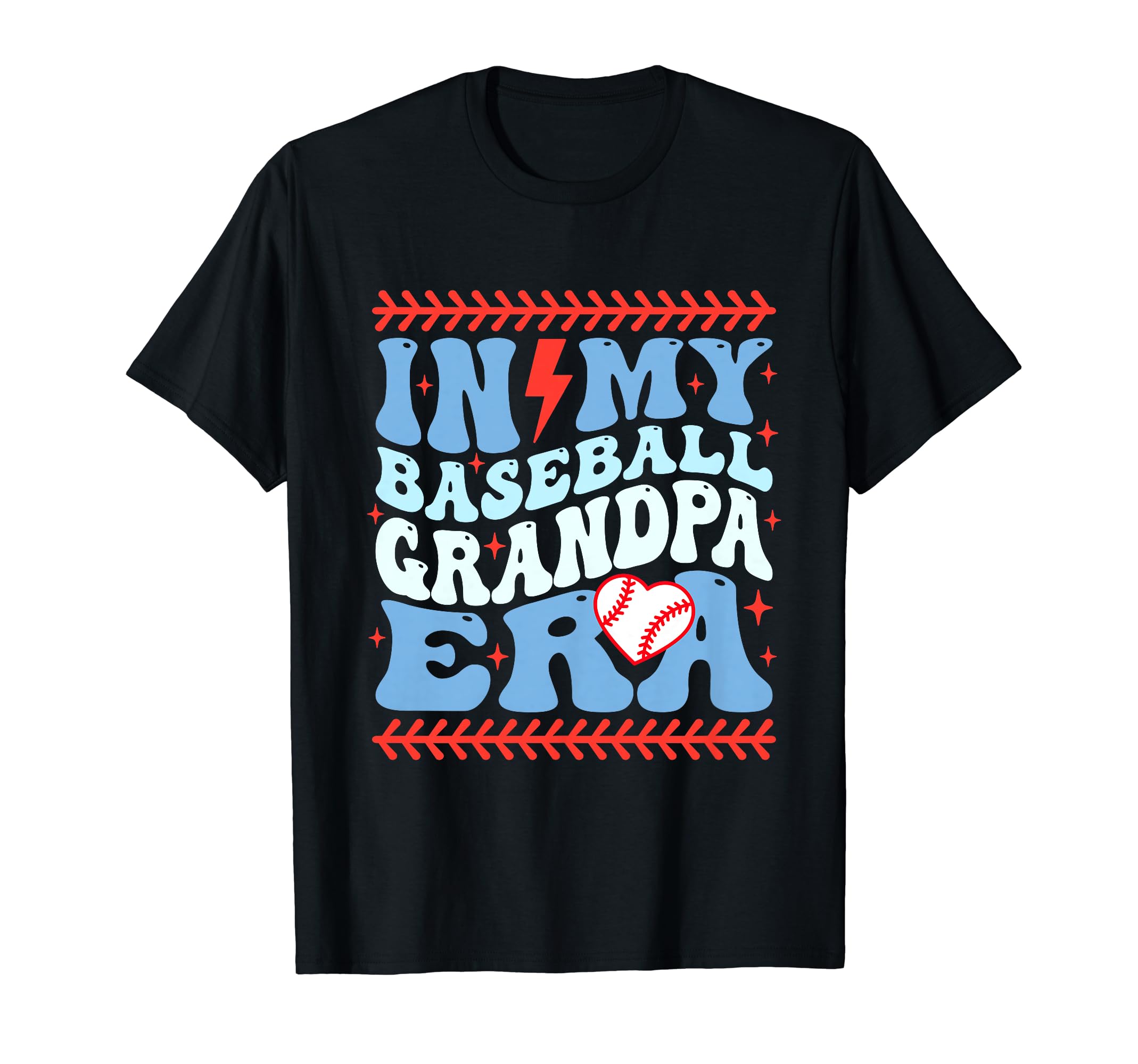 My Baseball Grandpa Era Groovy T-Shirt - Fun Novelty Design for Adults - T-Shirt, Sweatshirt, Hoodie