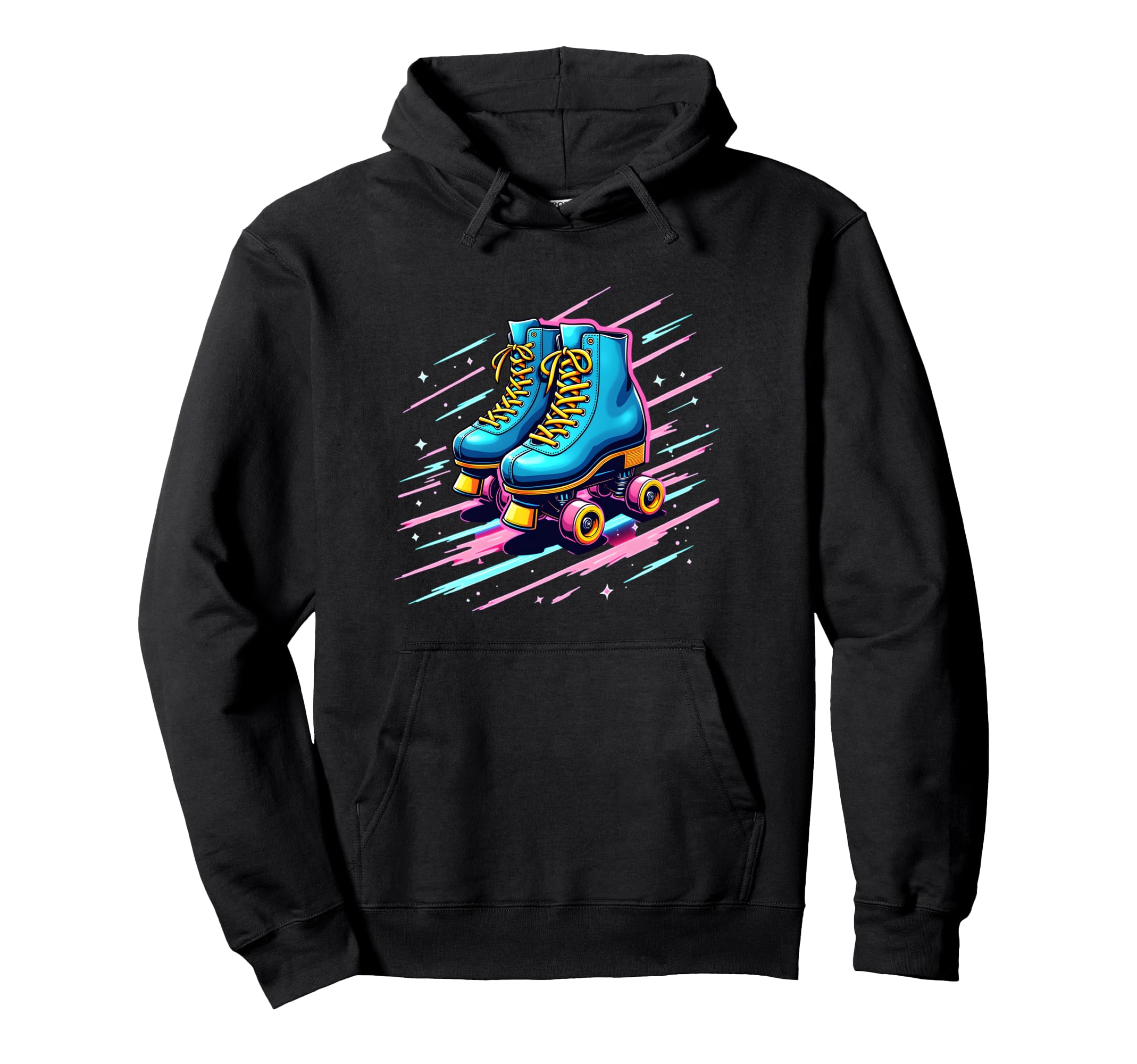 Roller Skates Roller Skating Derby Gift Hoodie - Unique Graphic Unisex - T-Shirt, Sweatshirt, Hoodie