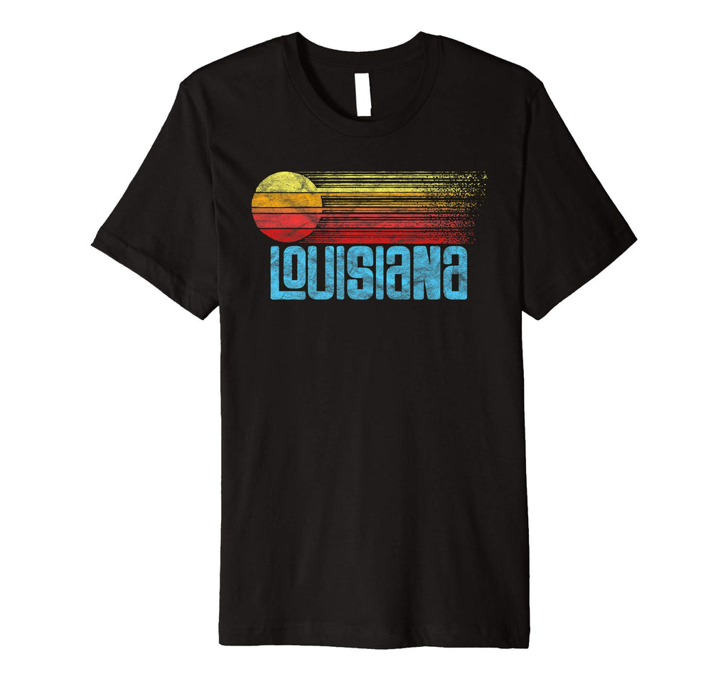 Louisiana Distressed Sun T-Shirt - Graphic Print for Adults - T-Shirt, Sweatshirt, Hoodie