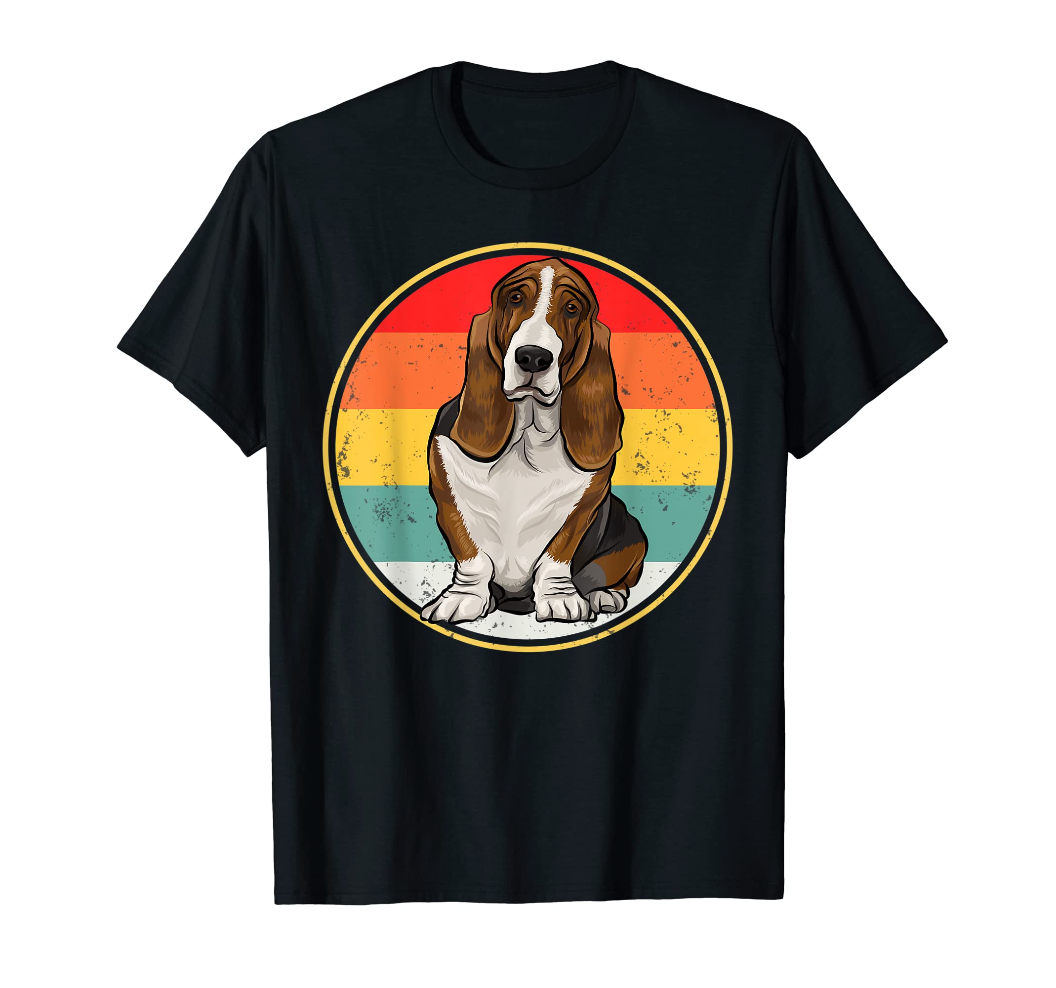 Sunset Basset Hound Dog T-Shirt - Casual Everyday Wear for Adults - T-Shirt, Sweatshirt, Hoodie