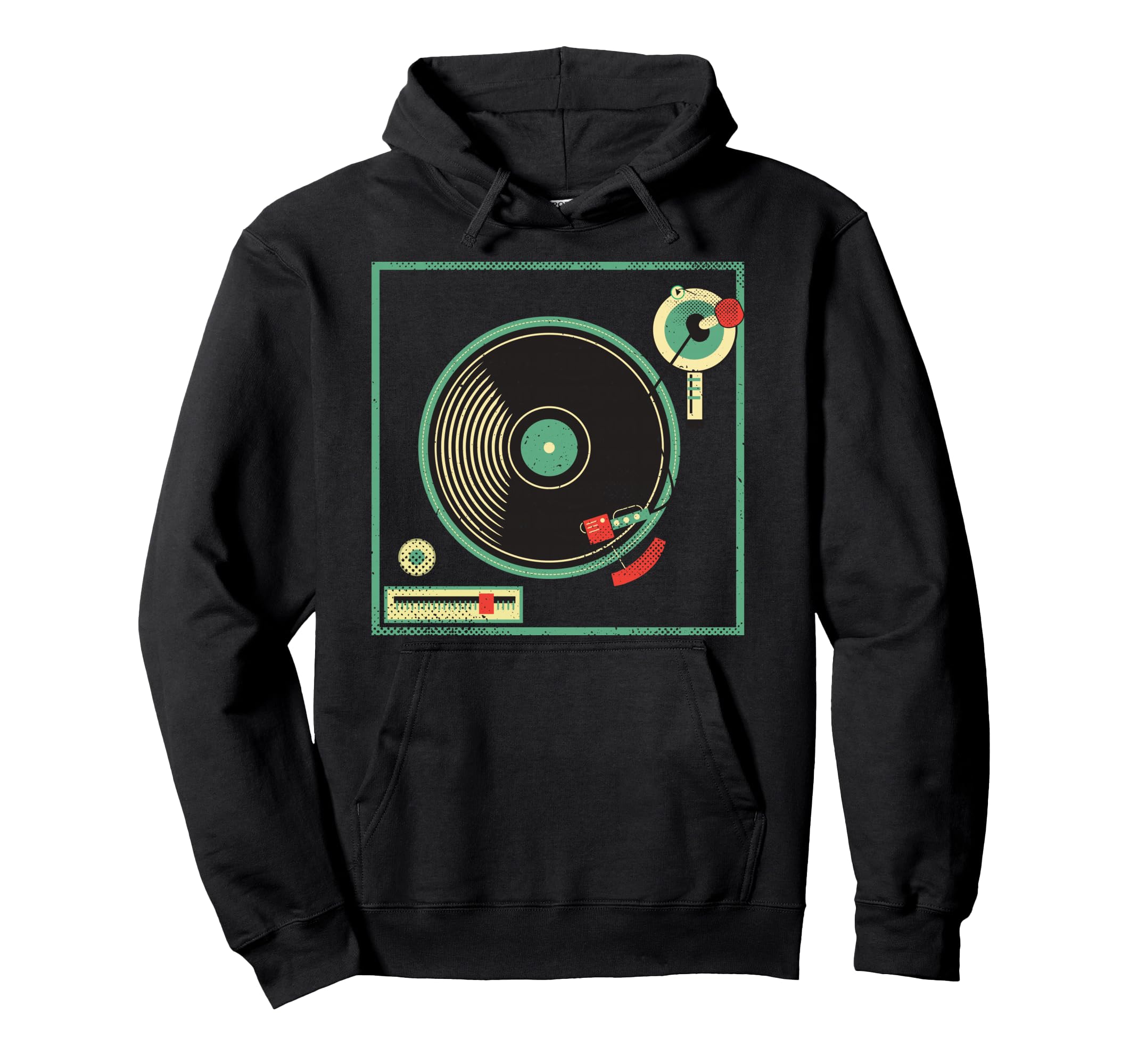 Old Record Player Vinyl Music Lover Hoodie - Aesthetic Graphic Unisex - T-Shirt, Sweatshirt, Hoodie