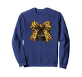 Hockey Mom Leopard Bow Hockey Puck Sweatshirt - Unique Graphic for Adults - T-Shirt, Sweatshirt, Hoodie