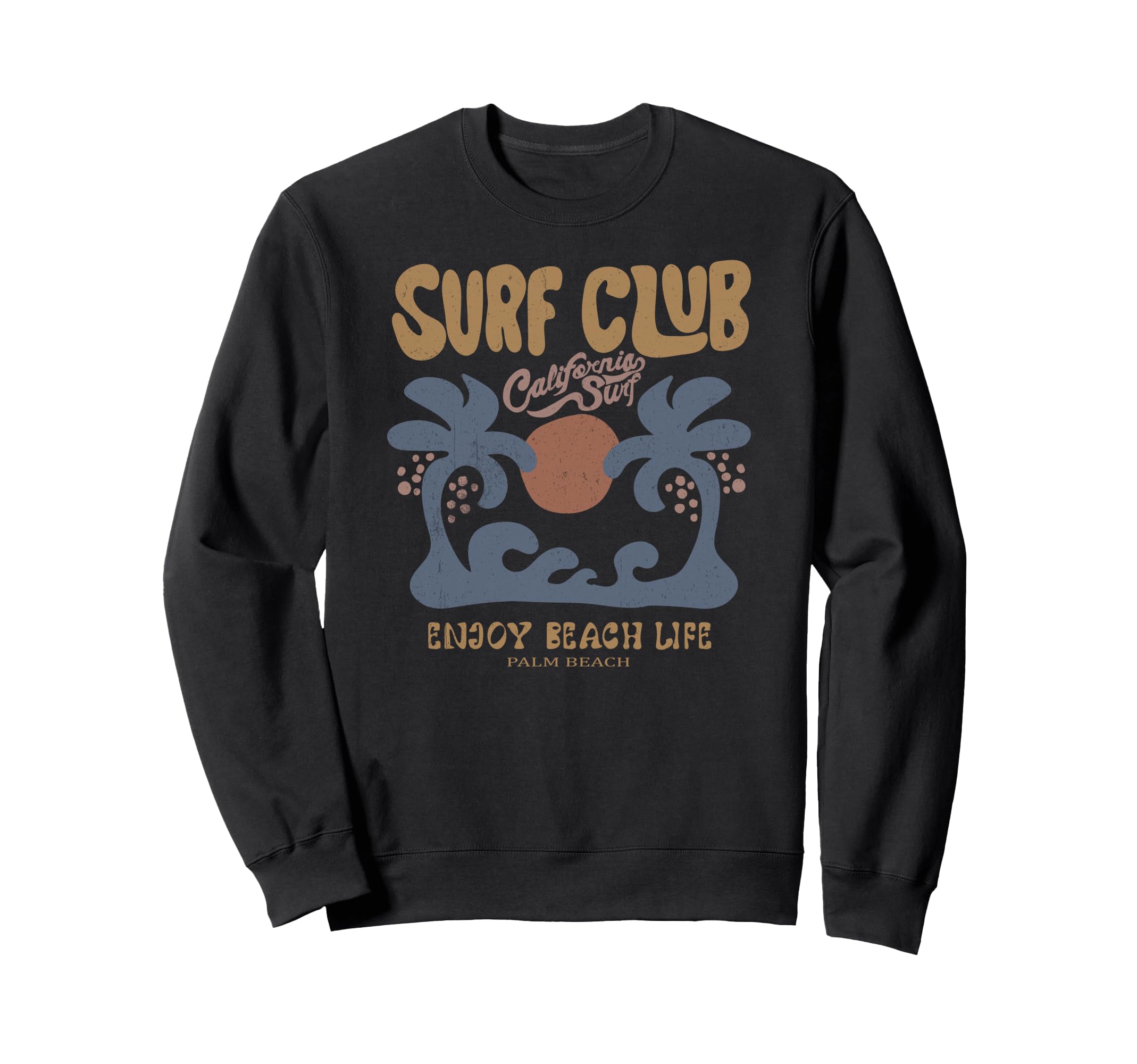California Surf Club Beach Aesthetic Sweatshirt - Graphic Print Unisex - T-Shirt, Sweatshirt, Hoodie