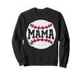 Mama Baseball Player Coach Fan Sweatshirt - Aesthetic Graphic for Adults - T-Shirt, Sweatshirt, Hoodie