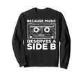 Awesome Cassette Tape Music Sweatshirt - Fun Novelty Design Men Women - T-Shirt, Sweatshirt, Hoodie