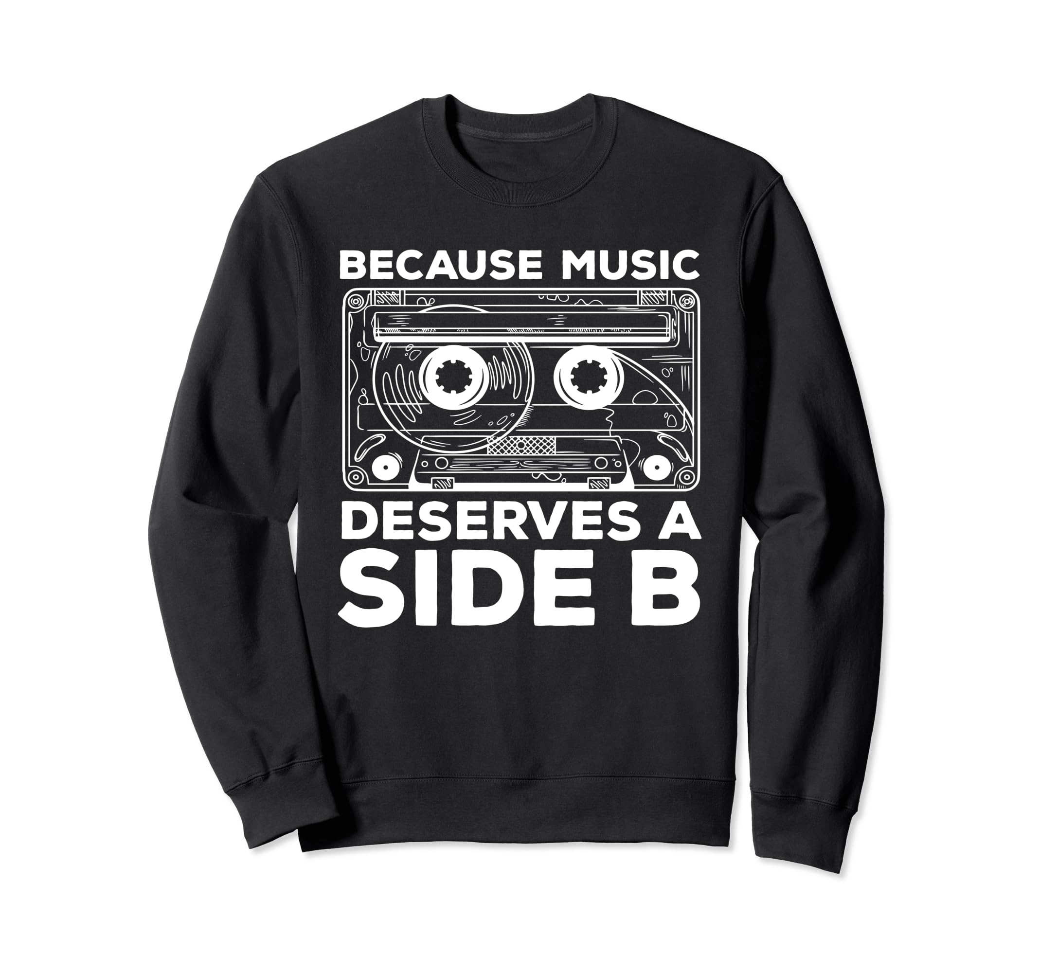 Awesome Cassette Tape Music Sweatshirt - Fun Novelty Design Men Women - T-Shirt, Sweatshirt, Hoodie