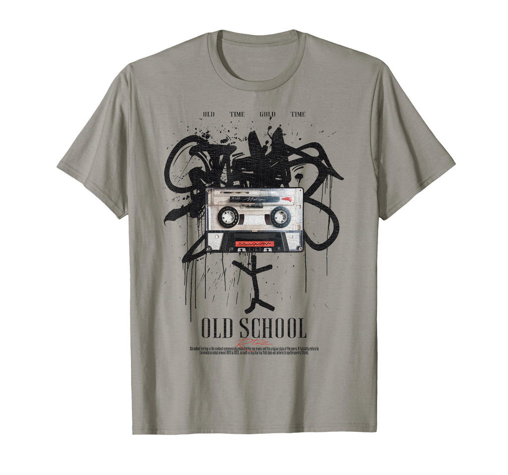 Old School Music Tape Mixtape Cassette T-Shirt - Custom Art Print Men Women - T-Shirt, Sweatshirt, Hoodie