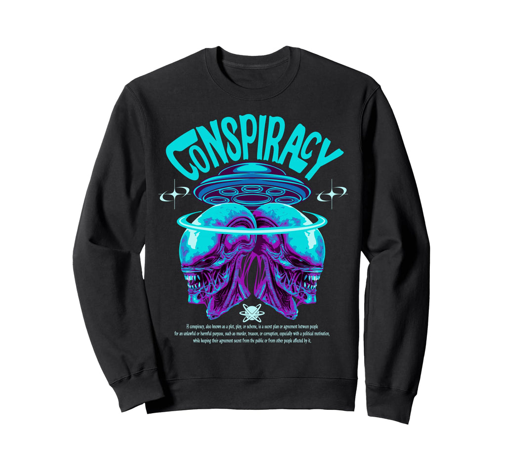 Y2K Alien Bold Urban Graffiti Sweatshirt - Aesthetic Graphic for Adults - T-Shirt, Sweatshirt, Hoodie