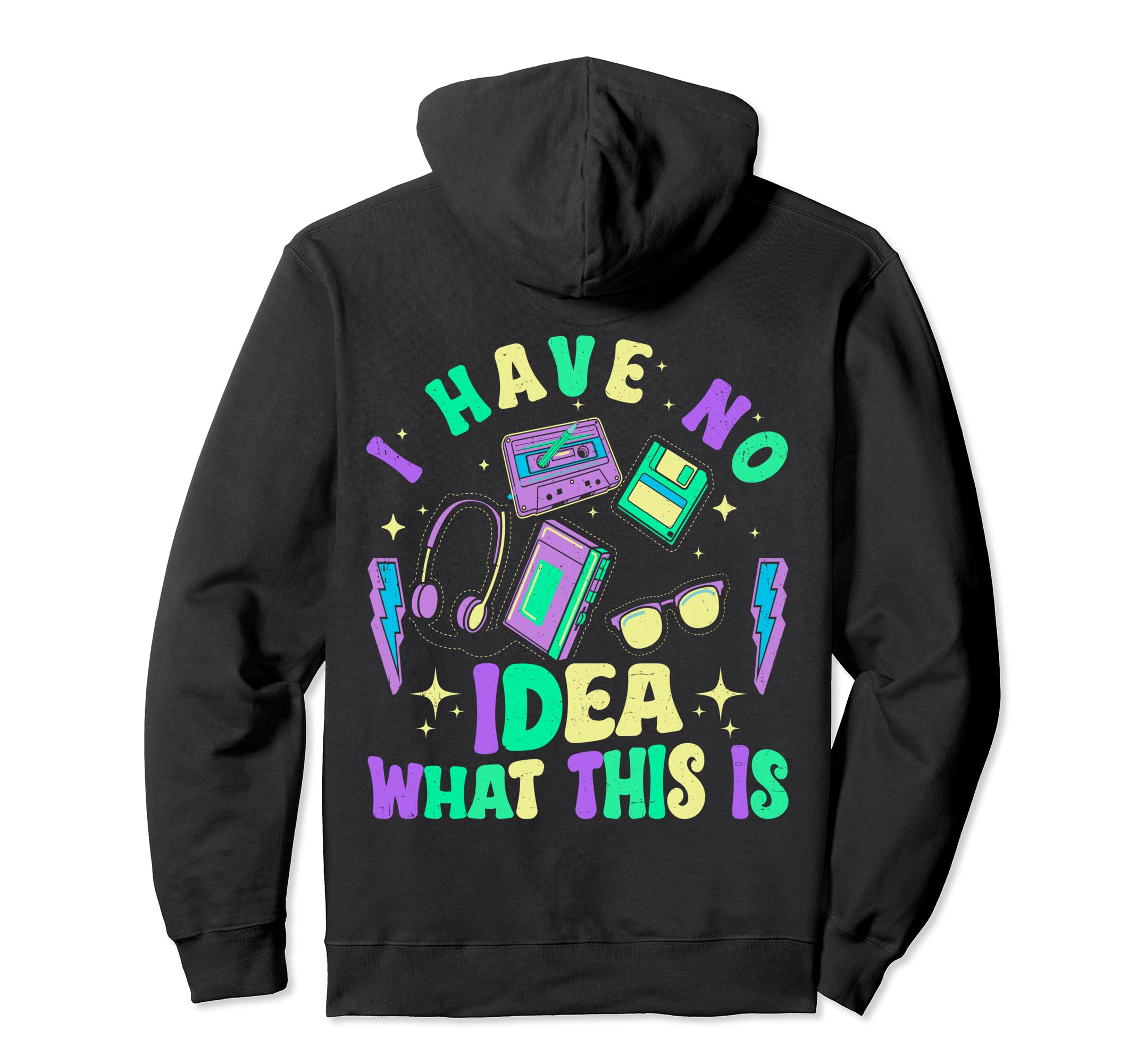 I Have No What This Is Funny Cassette Hoodie - Trendy Graphic for Adults - T-Shirt, Sweatshirt, Hoodie