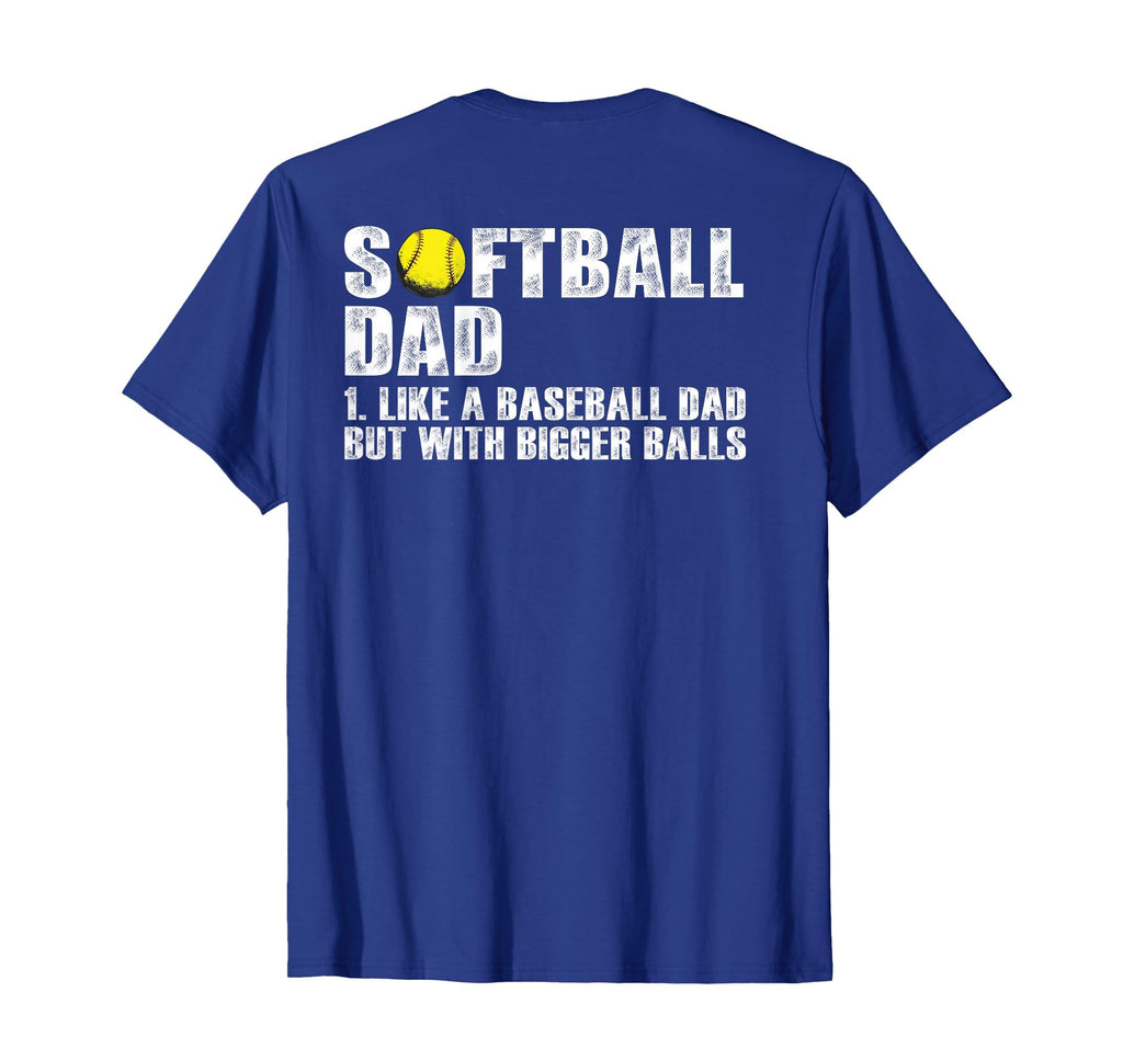 Back Softball Dad Like Baseball Dad T-Shirt - Minimalist Print Unisex - T-Shirt, Sweatshirt, Hoodie