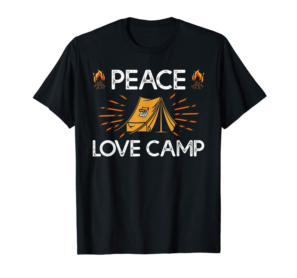 Camping Lover Peace Love Camp Camper T-Shirt - Unique Graphic for Adults - T-Shirt, Sweatshirt, Hoodie