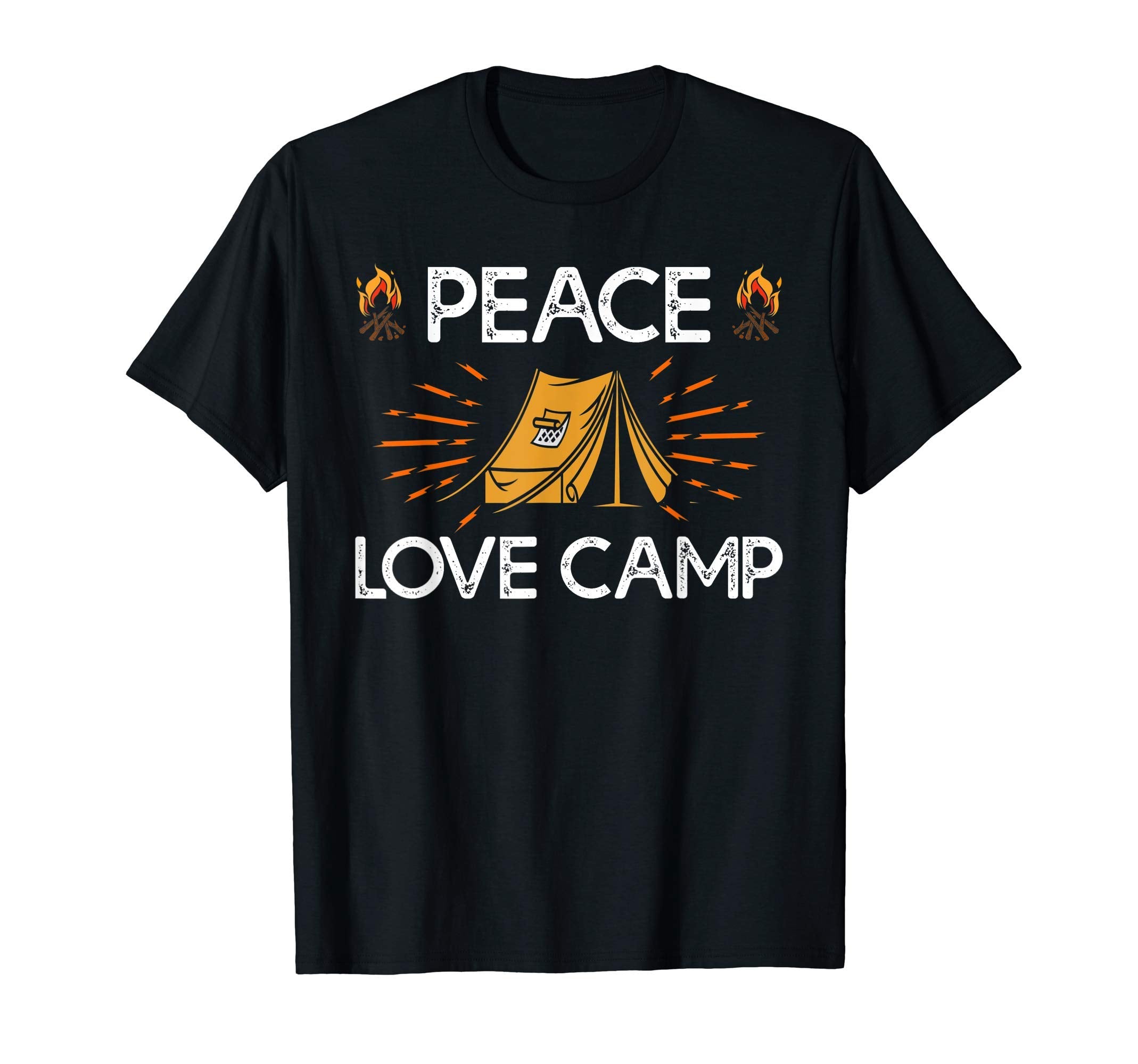 Camping Lover Peace Love Camp Camper T-Shirt - Unique Graphic for Adults - T-Shirt, Sweatshirt, Hoodie