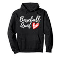 Baseball Aunt Heart Matching Hoodie - Casual Everyday Wear Men Women - T-Shirt, Sweatshirt, Hoodie