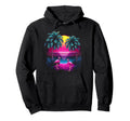 90S Vaporwave Aesthetic Palm Trees Hoodie - Casual Everyday Wear Men Women - T-Shirt, Sweatshirt, Hoodie