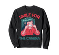 Smile Camera Vaporwave Glitchy Anime Sweatshirt - Custom Art Print Unisex - T-Shirt, Sweatshirt, Hoodie