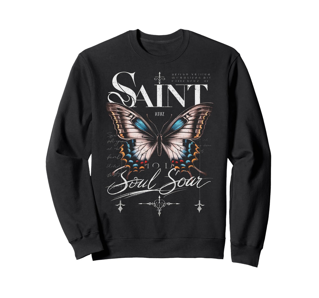 Y2K Streetwear Butterfly Sweatshirt - Custom Art Print for Adults - T-Shirt, Sweatshirt, Hoodie