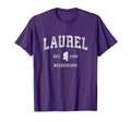 Laurel Mississippi Ms Athletic Sports T-Shirt - Graphic Print Men Women - T-Shirt, Sweatshirt, Hoodie