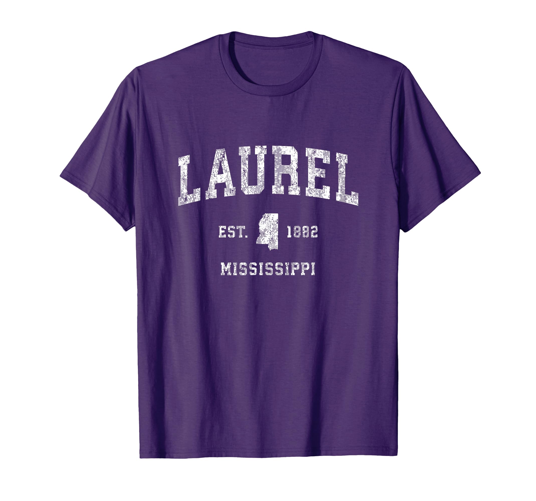 Laurel Mississippi Ms Athletic Sports T-Shirt - Graphic Print Men Women - T-Shirt, Sweatshirt, Hoodie