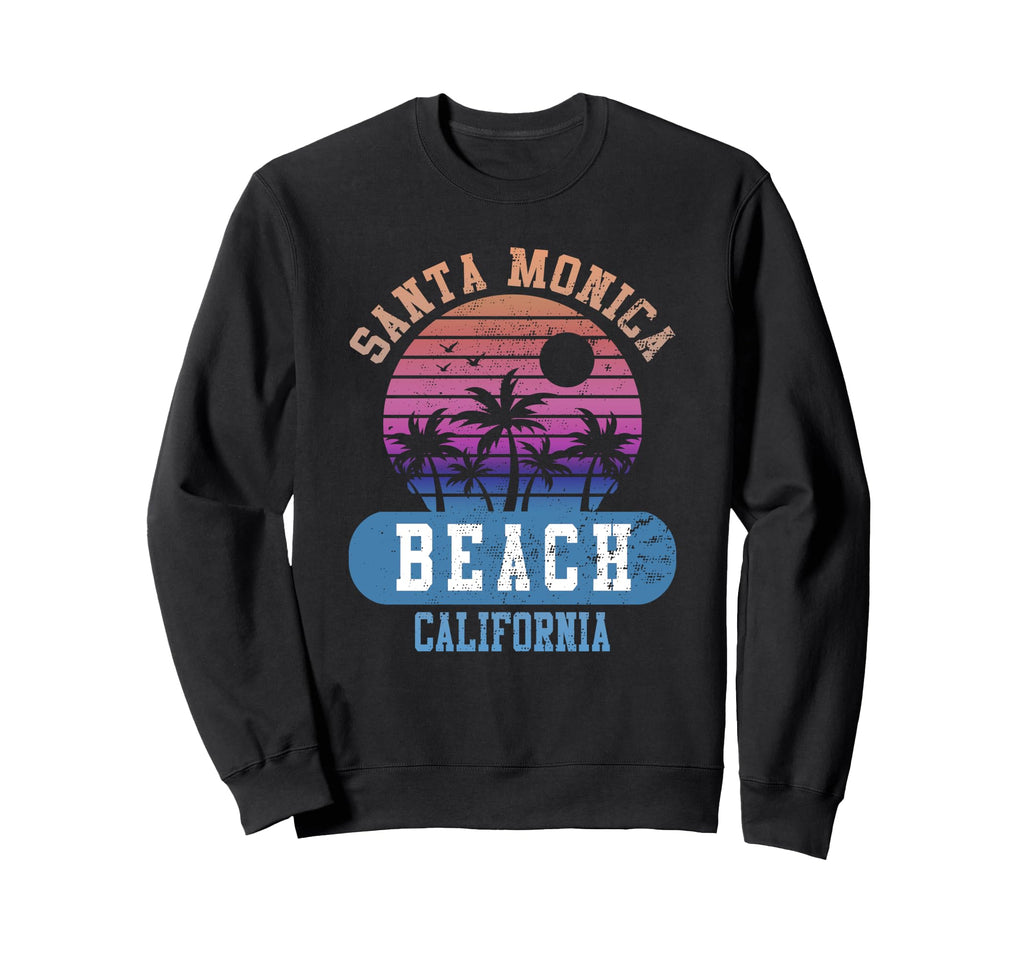 Santa Monica Beach California Sweatshirt - Trendy Graphic for Adults - T-Shirt, Sweatshirt, Hoodie