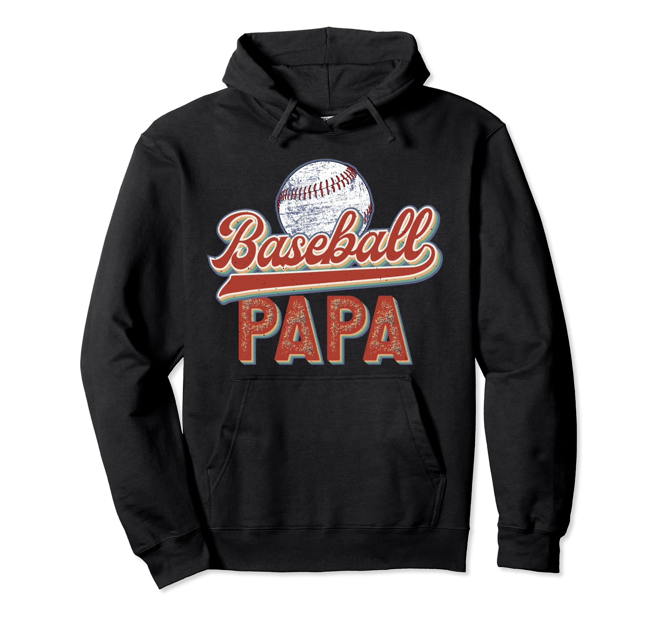 Proud Baseball Papa Grandpa Papa Baseball Hoodie - Custom Art Print Unisex - T-Shirt, Sweatshirt, Hoodie