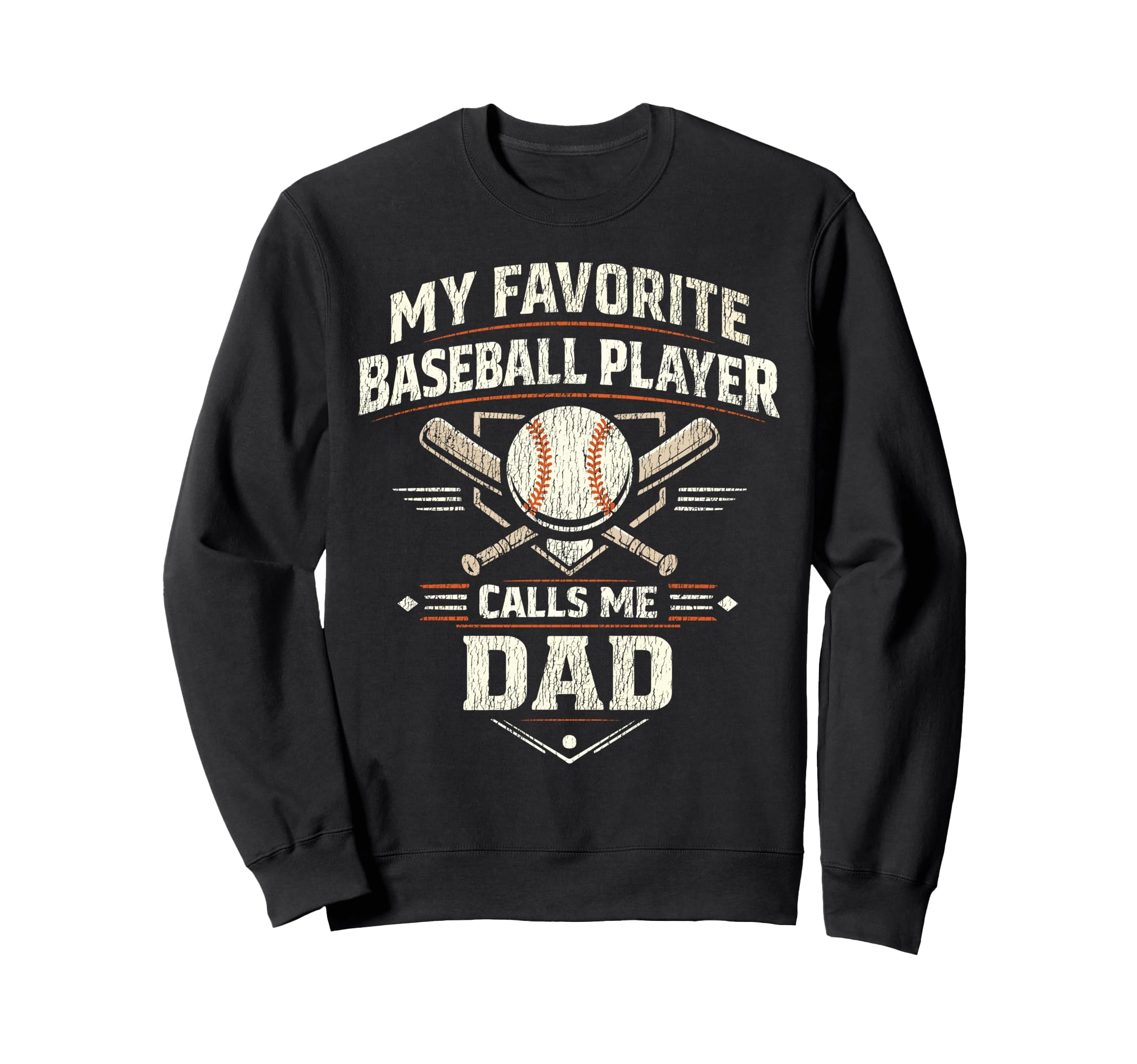 Baseball Fan Dad Father My Favorite Sweatshirt - Graphic Print Unisex - T-Shirt, Sweatshirt, Hoodie