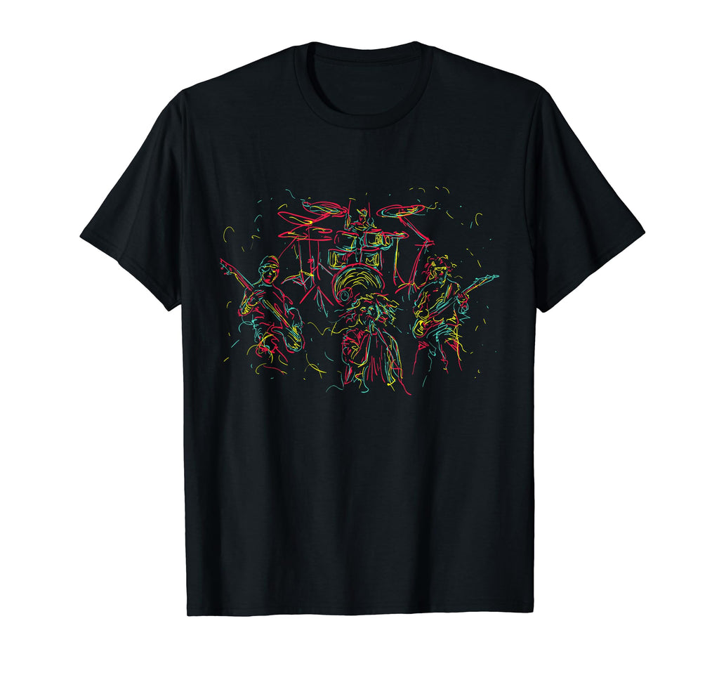 80S Colorful Music Band Pop T-Shirt - Trendy Graphic for Adults - T-Shirt, Sweatshirt, Hoodie