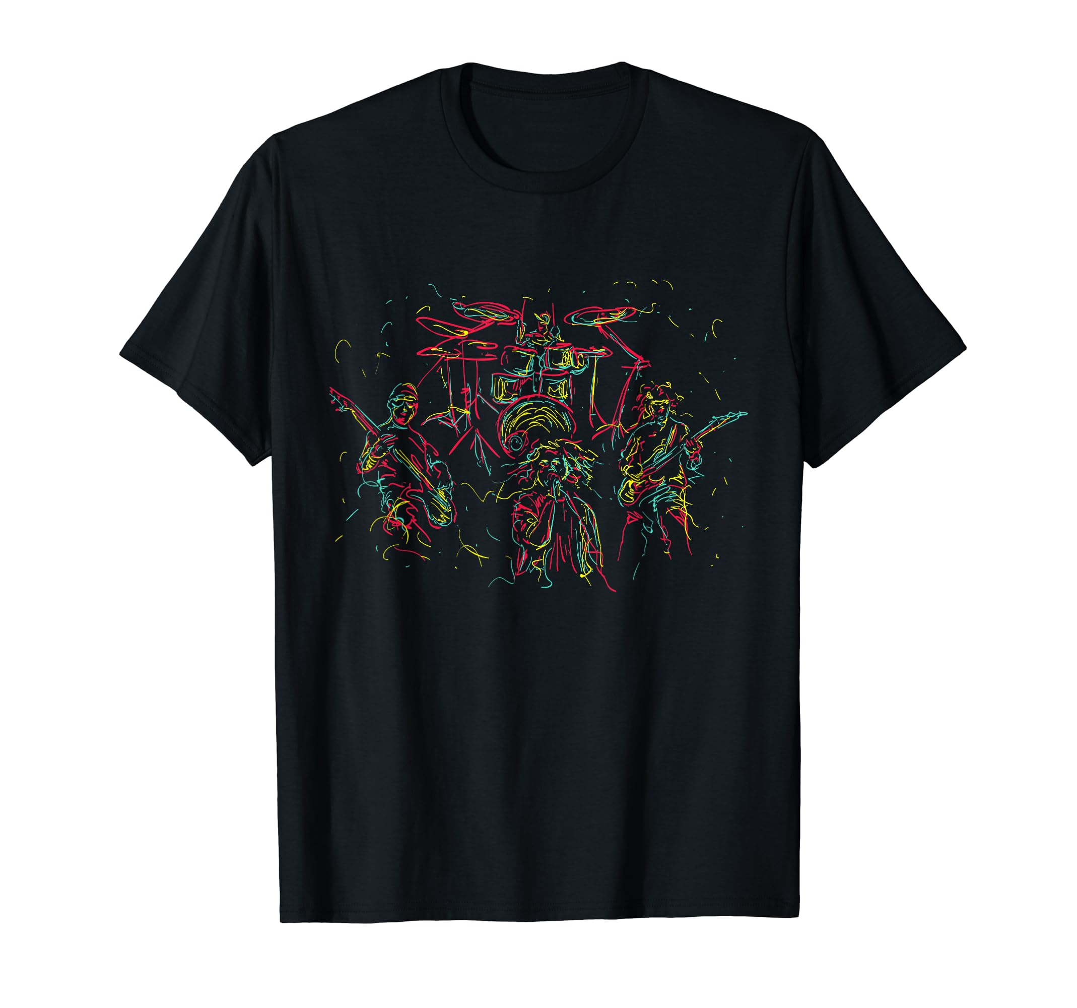 80S Colorful Music Band Pop T-Shirt - Trendy Graphic for Adults - T-Shirt, Sweatshirt, Hoodie