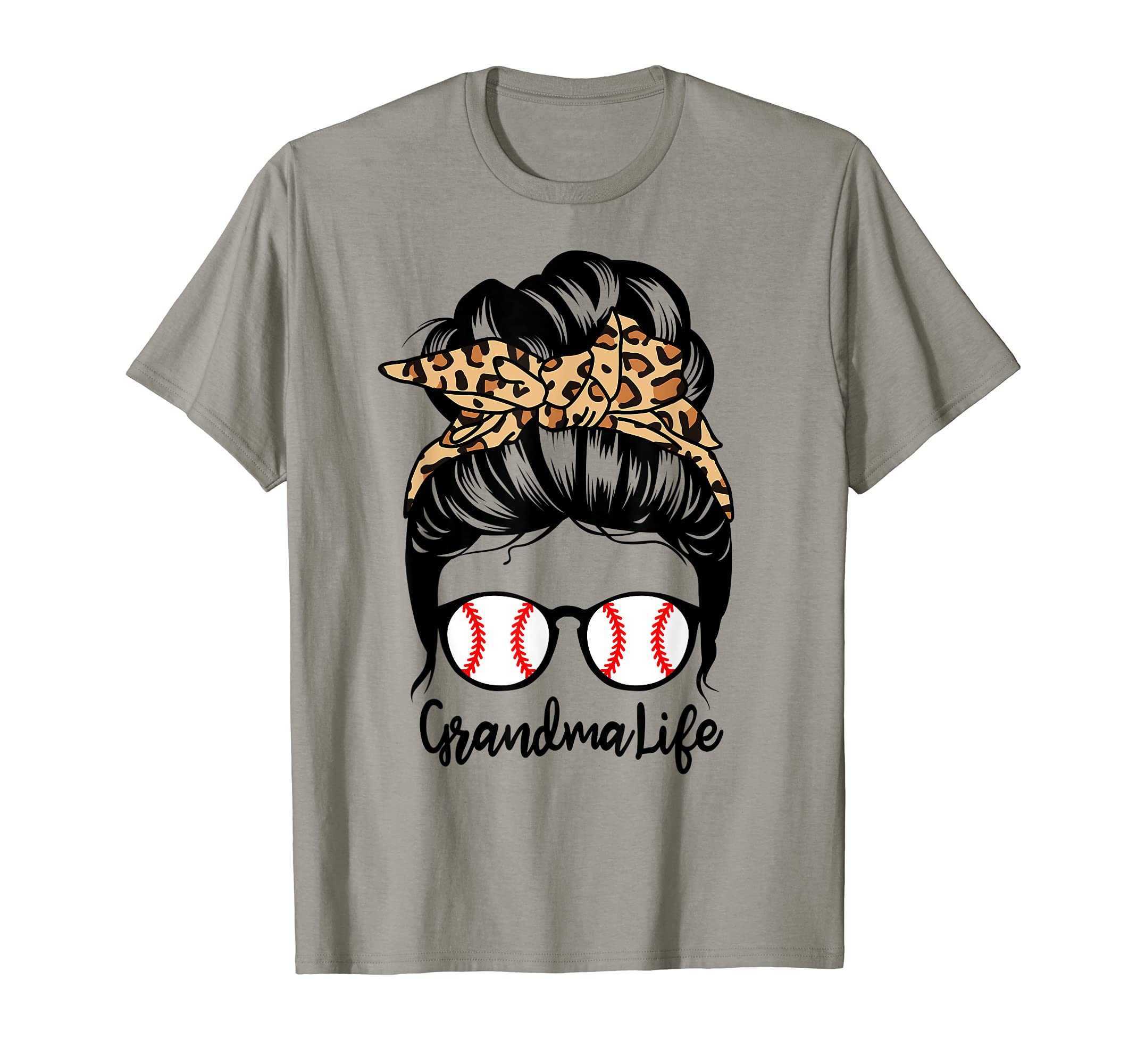 Grandma Life Messy Bun Hair Funny T-Shirt - Unique Graphic for Adults - T-Shirt, Sweatshirt, Hoodie