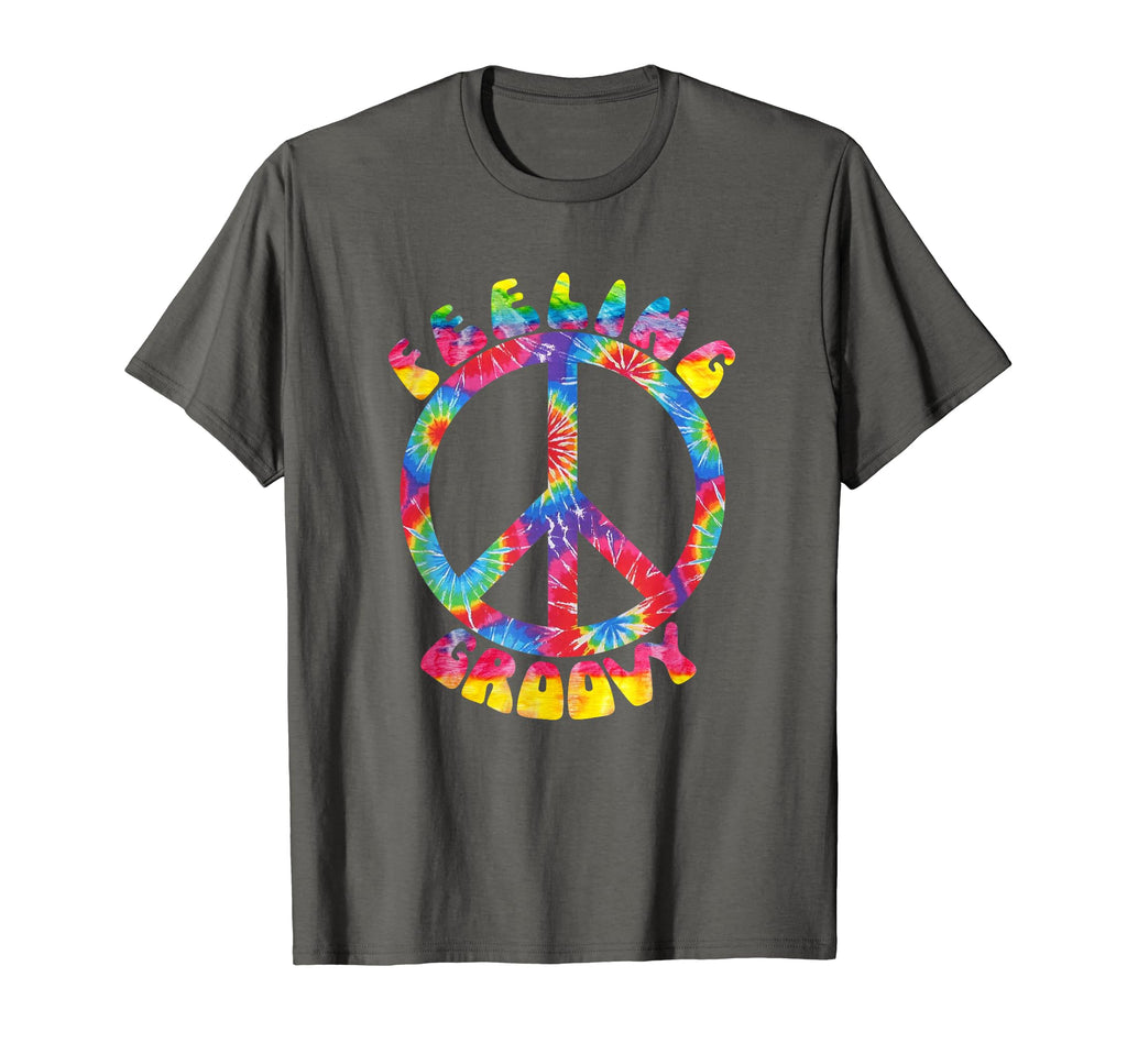 1970S Tie Dye Feeling Groovy Peace T-Shirt - Custom Art Print for Adults - T-Shirt, Sweatshirt, Hoodie