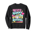 Wife Momy Mom Baseball Drip Ice Sweatshirt - Custom Art Print Men Women - T-Shirt, Sweatshirt, Hoodie