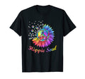 Boho Floral Daisy Peace Sign Hippie Soul T-Shirt - Unique Graphic Men Women - T-Shirt, Sweatshirt, Hoodie