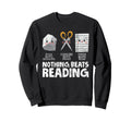 Rock Paper Scissor Reading Book Sweatshirt - Custom Art Print Unisex - T-Shirt, Sweatshirt, Hoodie