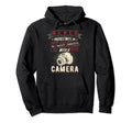 Never Underestimate Old Camera Hoodie - Unique Graphic for Adults - T-Shirt, Sweatshirt, Hoodie