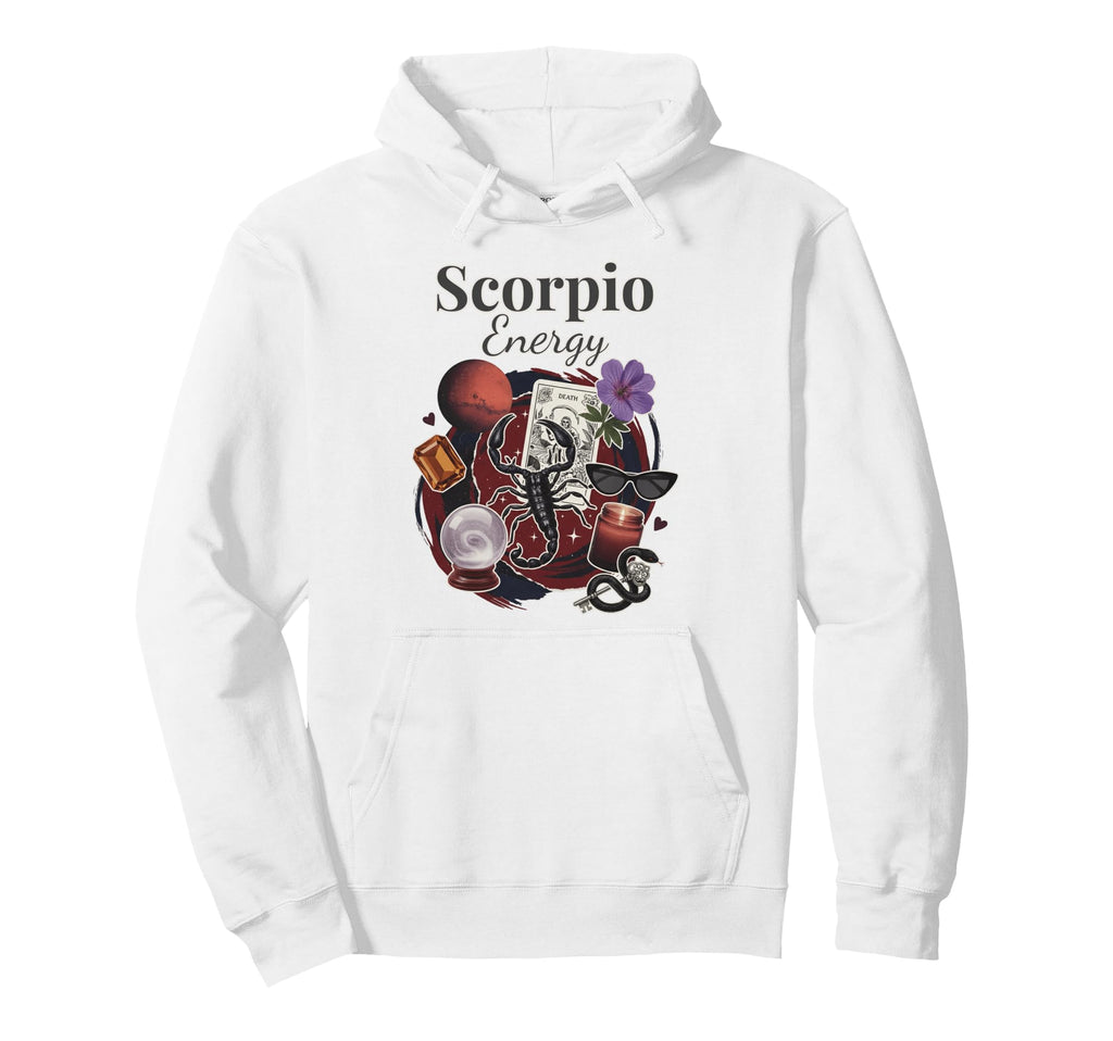 Scorpio Energy Zodiac Birthday Y2K Hoodie - Custom Art Print Unisex - T-Shirt, Sweatshirt, Hoodie