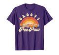 Groovy Peepaw Rainbow Colorful Flowers T-Shirt - Unique Graphic Unisex - T-Shirt, Sweatshirt, Hoodie