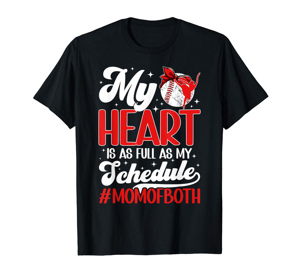 Mom Both Proud Dance And Baseball Mom T-Shirt - Trendy Graphic Unisex - T-Shirt, Sweatshirt, Hoodie