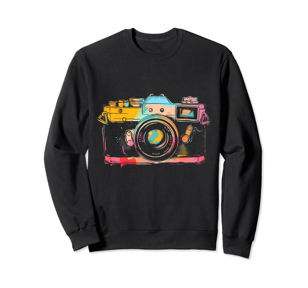 Photographer Camera Watercolor Sweatshirt - Minimalist Print Unisex - T-Shirt, Sweatshirt, Hoodie