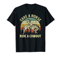 Save Horse Ride Cowboy Western Rodeo T-Shirt - Minimalist Print for Adults - T-Shirt, Sweatshirt, Hoodie