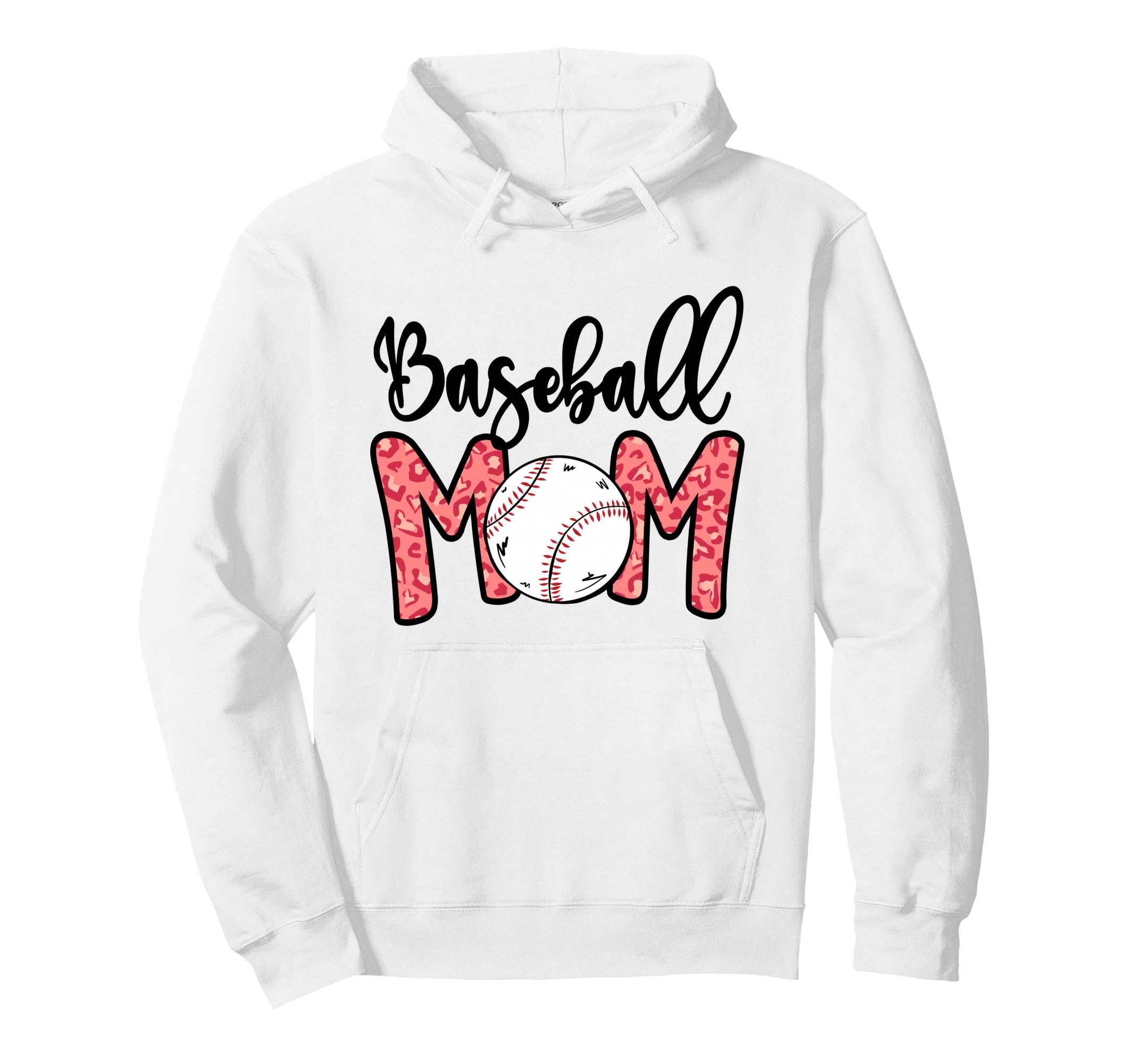 Funny Baseball Mom Leopard 4 Softball Mom Hoodie - Graphic Print Men Women - T-Shirt, Sweatshirt, Hoodie