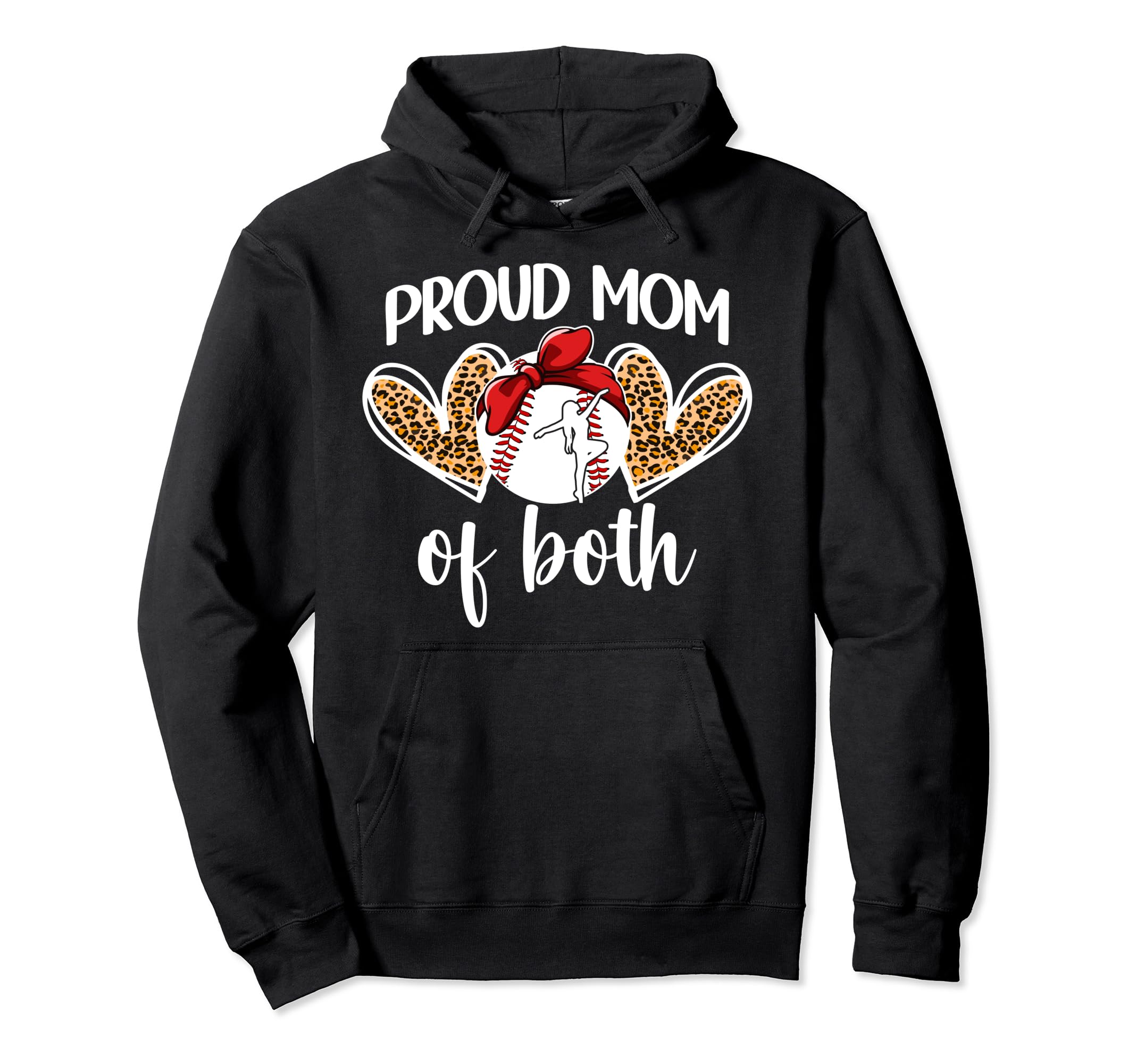 Mom Both Proud Baseball And Dance Mom Hoodie - Fun Novelty Design Men Women - T-Shirt, Sweatshirt, Hoodie