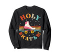 Funny Roller Skating Holy Skates Sweatshirt - Minimalist Print Men Women - T-Shirt, Sweatshirt, Hoodie