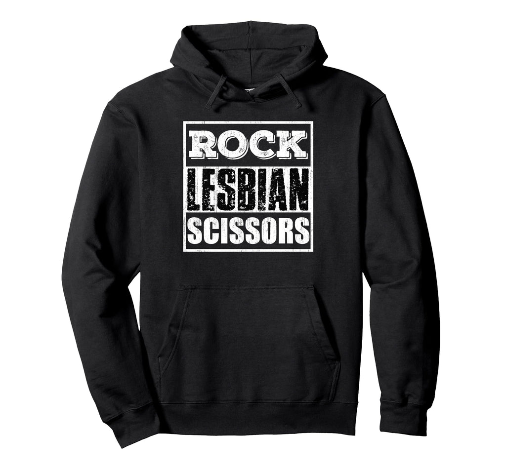 Rock Lesbian Scissors Hoodie - Fun Novelty Design for Adults - T-Shirt, Sweatshirt, Hoodie
