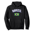 Brazil Flag Distressed Brasil Brazilian Hoodie - Aesthetic Graphic Unisex - T-Shirt, Sweatshirt, Hoodie